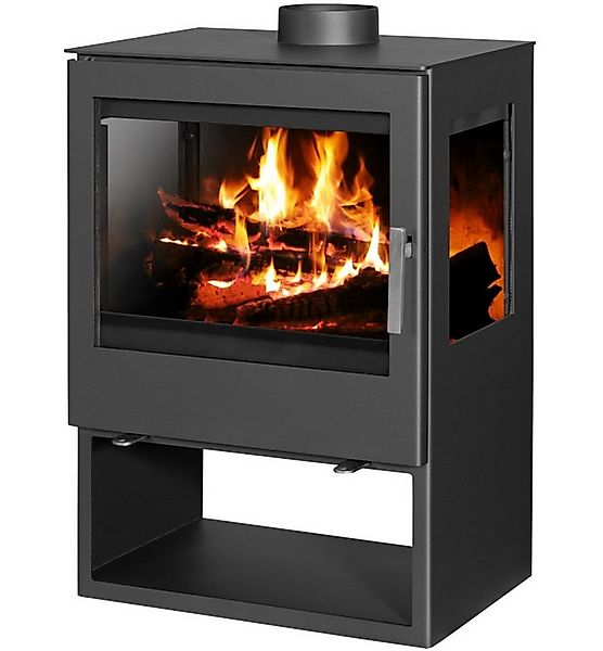 Victoria 05 Kaminofen 3-Scheiben Victoria Modena Vision schwarz-mit XXL-Sic günstig online kaufen