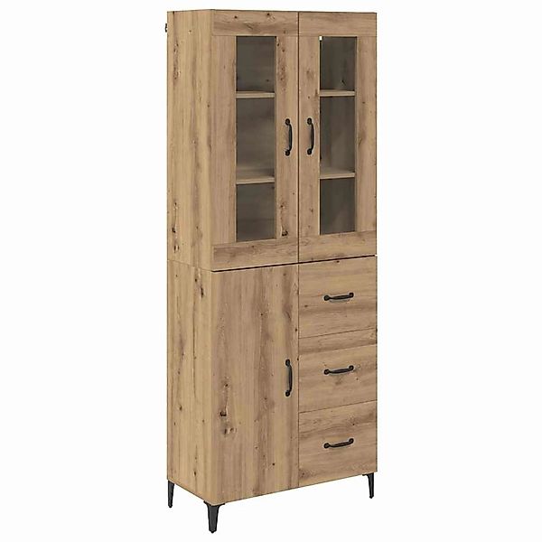 vidaXL Highboard Artisan-Eiche 69,5 x 34 x 180 cm Holzwerkstoff 3416004 günstig online kaufen