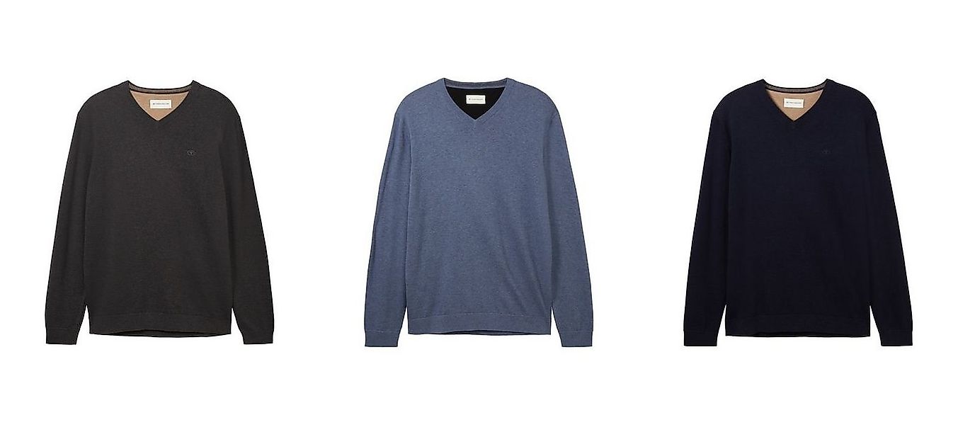 TOM TAILOR Sweatshirt Basic V-Neck Knit (1-tlg) günstig online kaufen