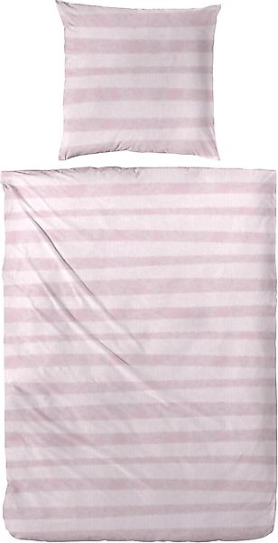 Primera Bettwäsche "Feinbiber-Bettwäsche Zerrenda" 2 Stk. mit breiten Pinse günstig online kaufen