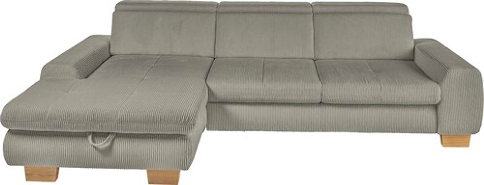 set one by Musterring Ecksofa Kopteil verstellbar, mit Bettfunktion, in Cor günstig online kaufen