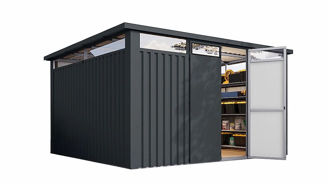 Karibu Gartenhaus ""Østen 4"", pulverbeschichtetes Trapezblech, Rahmen aus günstig online kaufen