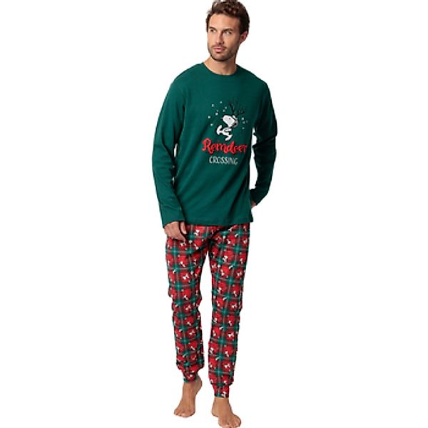 Admas  Kleider & Outfits Pyjama Hose Top Langarm Reindeer Crossing Peanuts günstig online kaufen