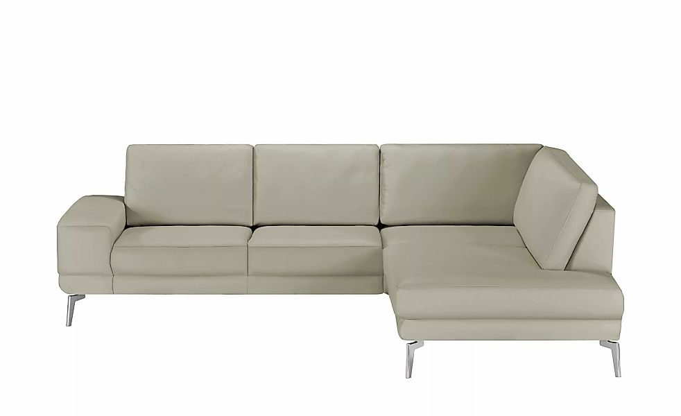 meinSofa Ecksofa aus Leder Dana ¦ grau ¦ Maße (cm): B: 269 H: 86 T: 222.0 P günstig online kaufen