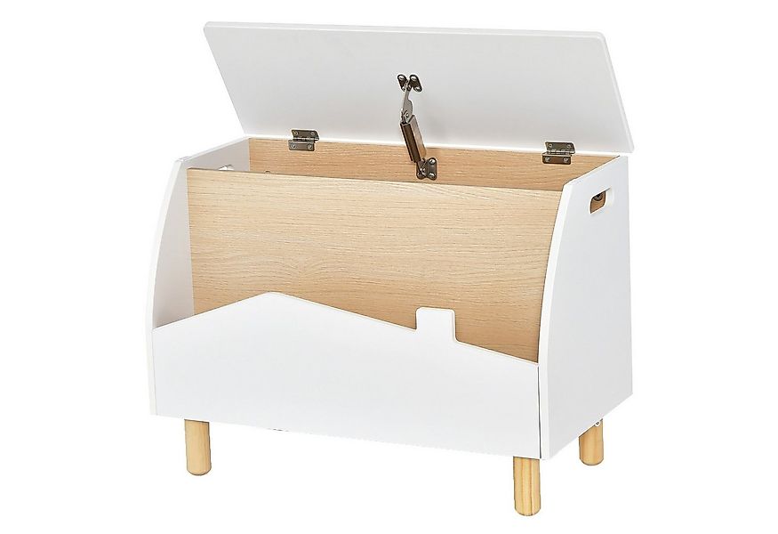 COSTWAY Spielzeugtruhe Kinderregal, aus Holz, 60 x 30 x 44 cm günstig online kaufen