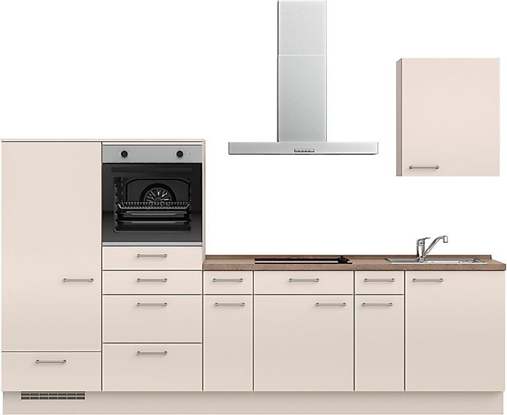 nobilia® Küchenzeile »"Laser I", Ausrichtung wählbar, Breite 300 cm« vormon günstig online kaufen