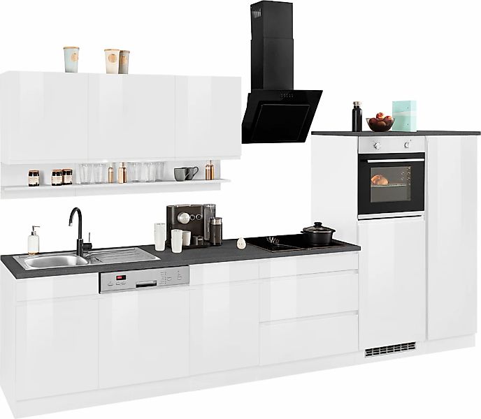 HELD MÖBEL Küchenzeile "Virginia", Breite 350 cm, ohne E-Geräte günstig online kaufen