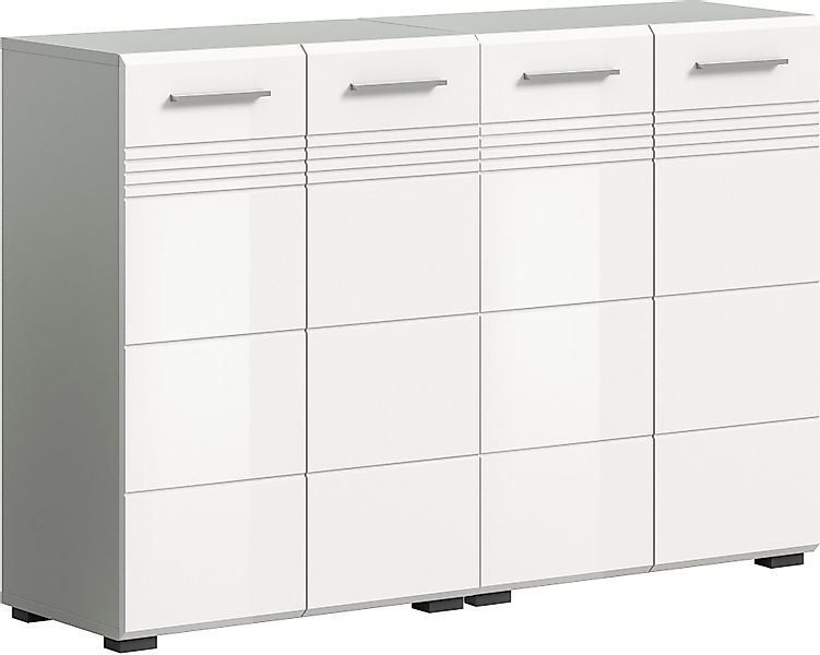 welltime Badmöbel-Set "Calicio, bestehend aus: 2 Midischränken" 2 Stk. tlg. günstig online kaufen