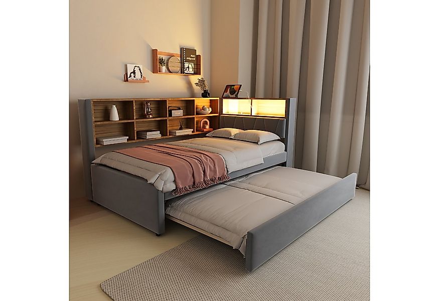 Furnishings Home Polsterbett Ausziehbett Daybett Tagesbett (Mit USB + Type- günstig online kaufen