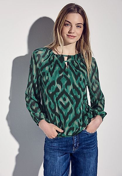 STREET ONE Langarmbluse mit Cut-Out Detail günstig online kaufen