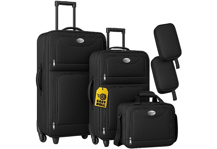 monzana Trolley, 2 Rollen, mit Netzfach Teleskopgriff Reisetasche Rollen Ko günstig online kaufen