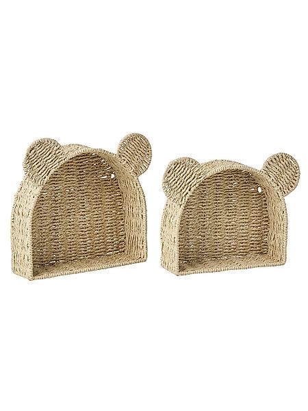 vertbaudet Deko-Wandregal 2er-Set Kinderzimmer Deko-Regale BÄR, günstig online kaufen