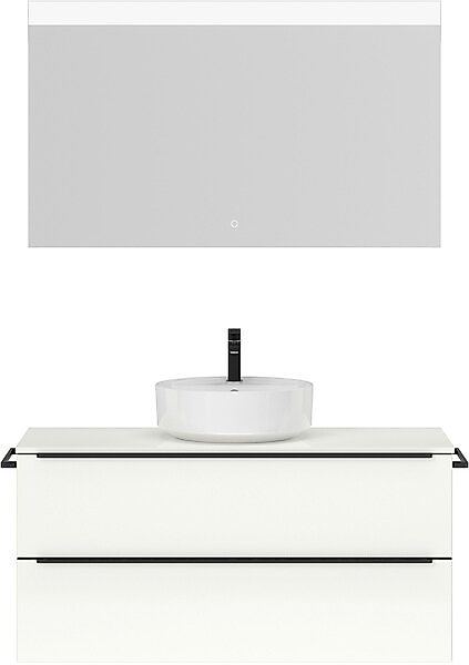 nobilia® Badmöbel-Set »Alvene« vormontiert, mit Soft-Close, 2 Stk. tlg. günstig online kaufen