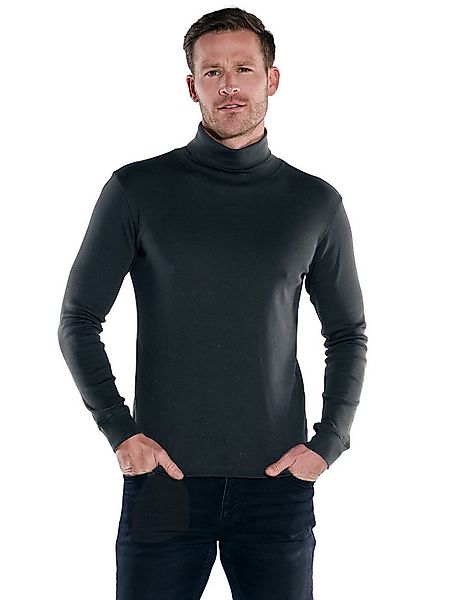 Engbers Langarmshirt engbers Herren Langarmshirt mit Rollkragen, Schwarz günstig online kaufen