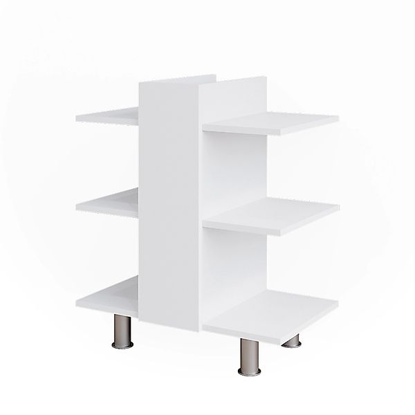 Vicco Waschbeckenunterschrank Fynn, Weiß, 60 x 70 cm mit 6 Ablagen (1-St) günstig online kaufen