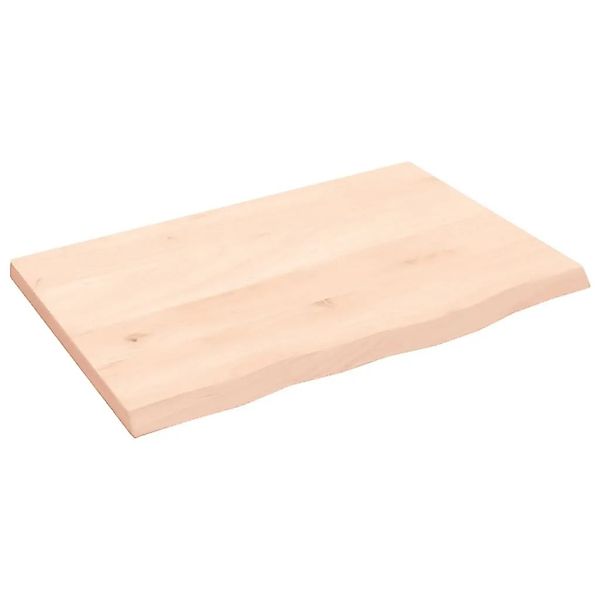 vidaXL Wandregal 60x40x2 cm Massivholz Eiche Unbehandelt 363527 günstig online kaufen