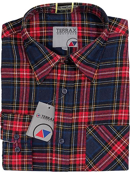 Terrax Workwear Flanellhemd "Flanellhemd 105 cm" günstig online kaufen