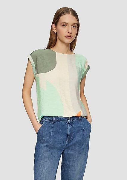 s.Oliver Shirttop T-Shirt im Fabricmix mit günstig online kaufen