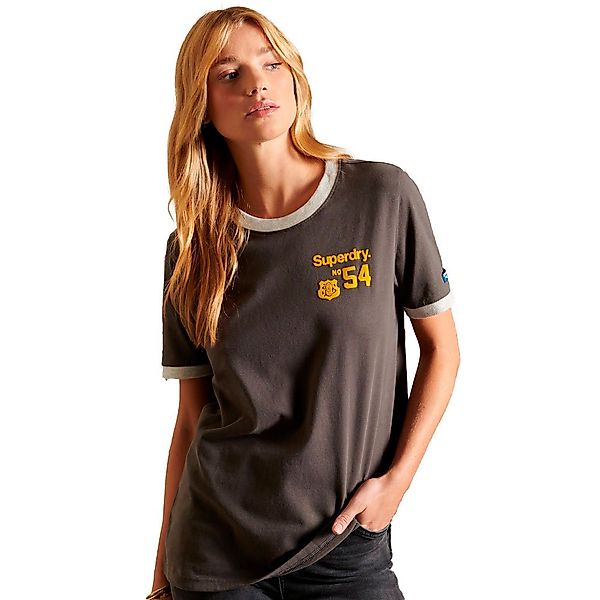 Superdry Core Logo Ac Ringer Kurzärmeliges T-shirt XS Vintage Black günstig online kaufen