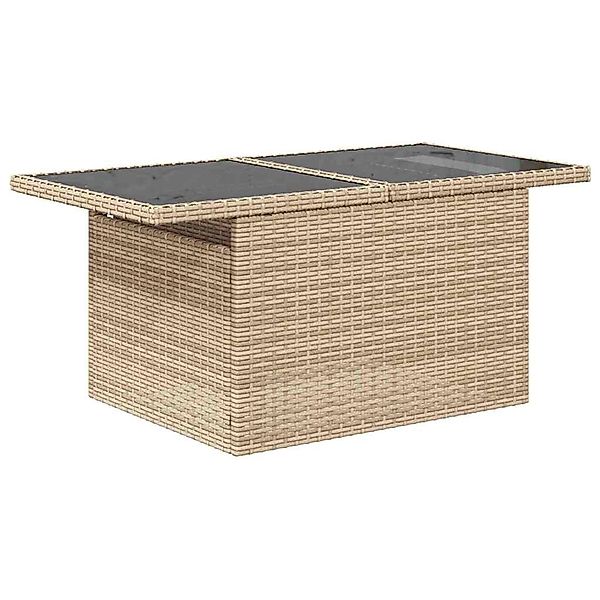 vidaXL Garten-Sofa-Set mit Kissen 11-Tlg Beige Poly Rattan 3348537 günstig online kaufen