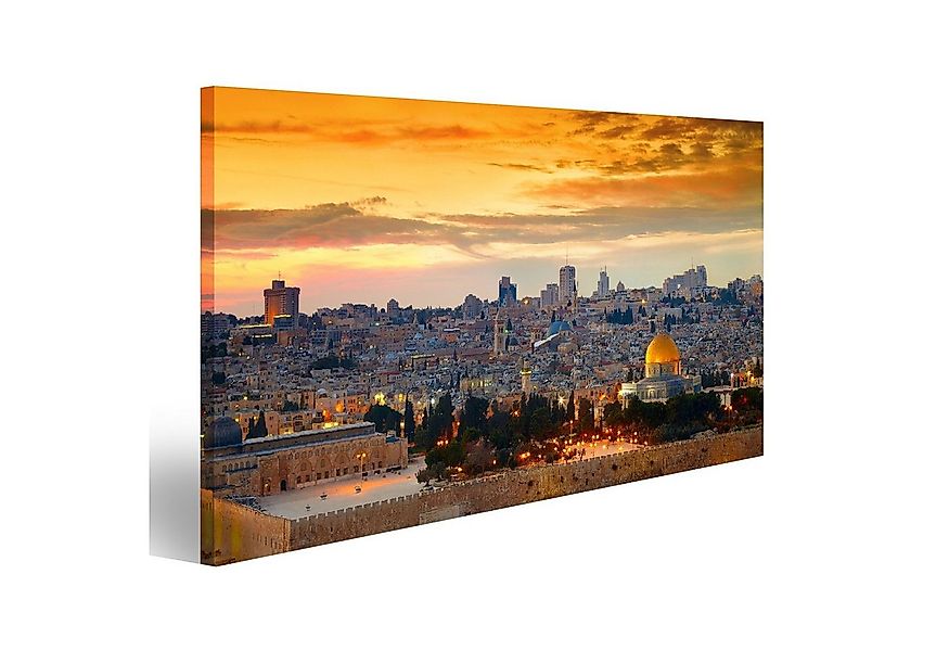islandburner Leinwandbild Bild auf Leinwand Panorama Der Altstadt Jerusalem günstig online kaufen