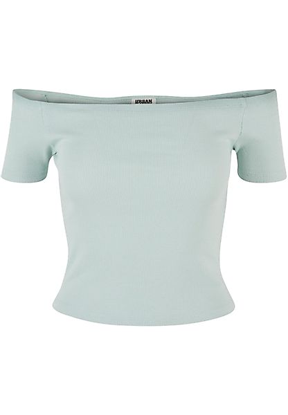 URBAN CLASSICS T-Shirt "Urban Classics Damen Ladies Organic Off Shoulder Ri günstig online kaufen