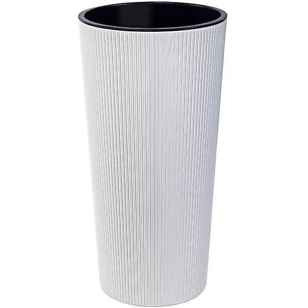 KONZEPT Blumentopf Hoch mit Einsatz, Rillenstruktur, günstig online kaufen