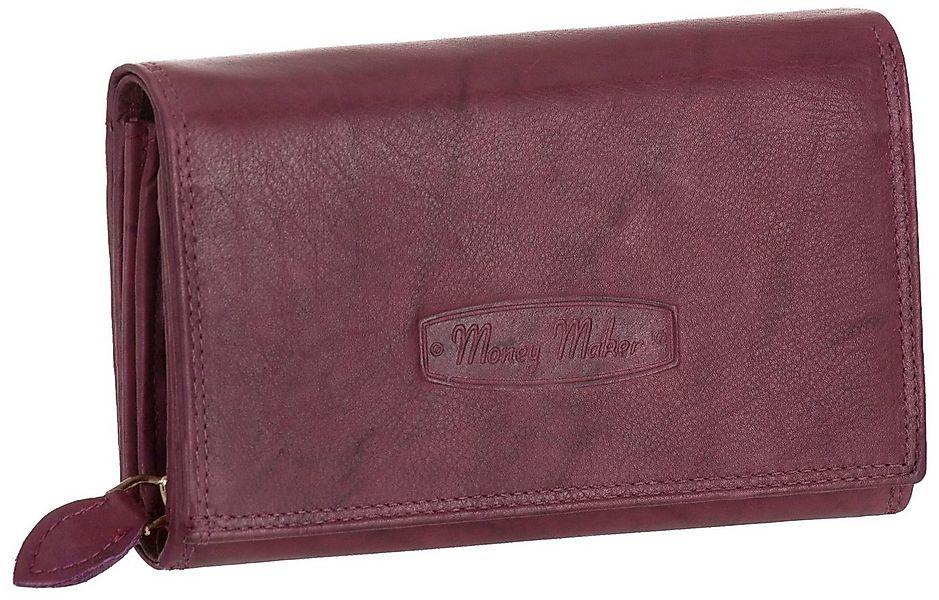 Money Maker Geldbörse, Damen Geldbörse Echt-Leder RFID 18 Karten Portemonna günstig online kaufen