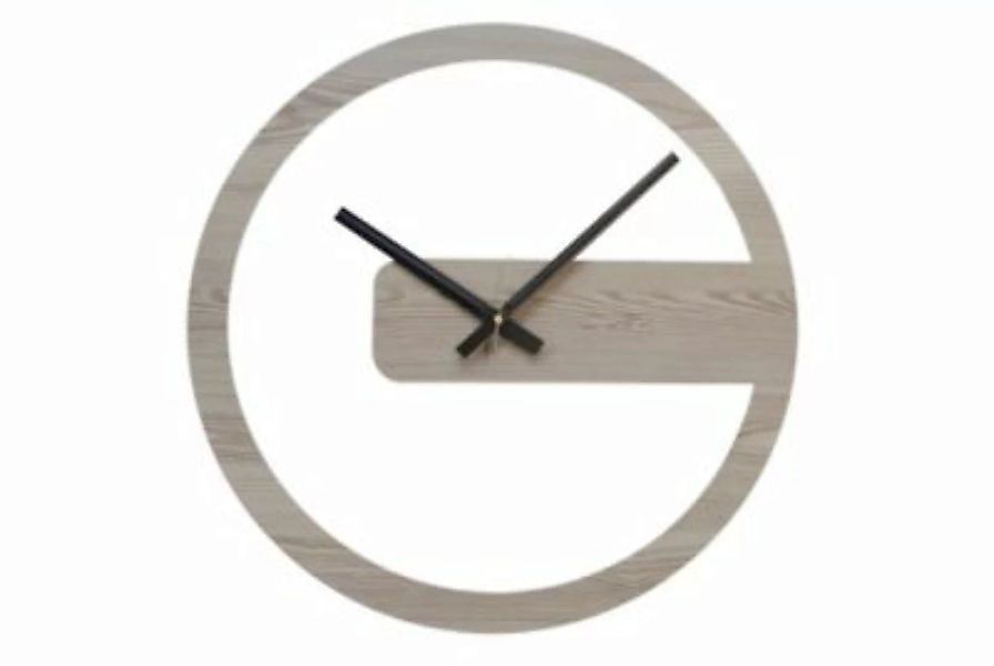 SIBAL Design.Home "Wanduhr Uhr ""Modern Forms"" (50cm Durchmesser)" braun-k günstig online kaufen