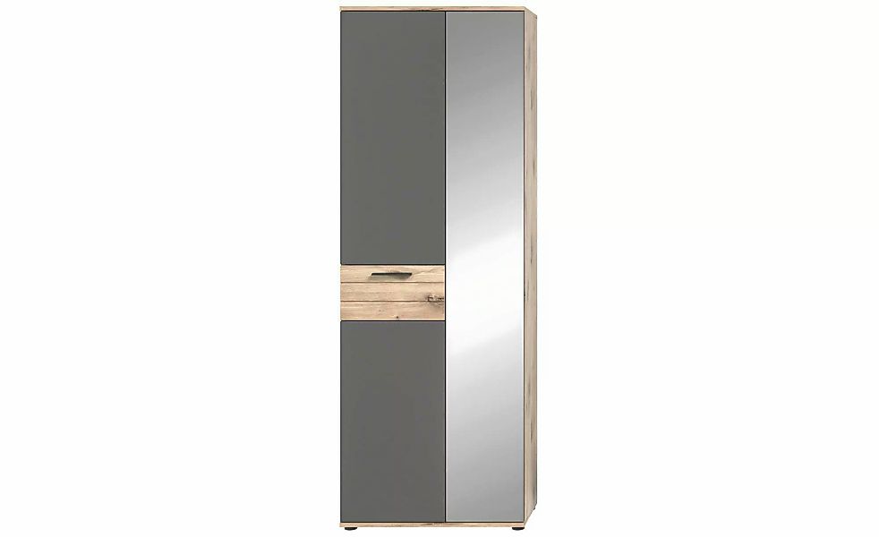 Garderobenschrank  Mason ¦ grau ¦ Maße (cm): B: 70 H: 200 T: 37.0 Schränke günstig online kaufen