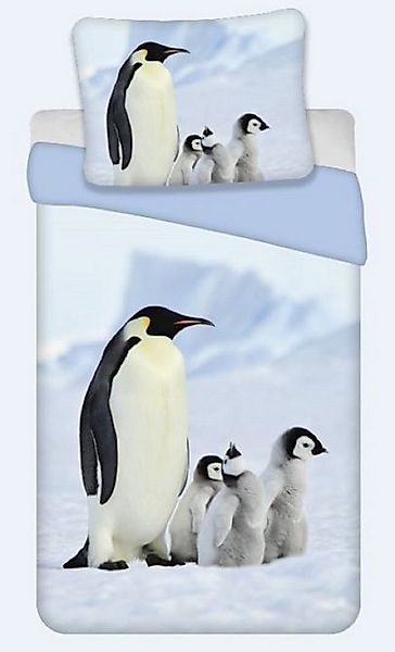 BrandMac Kinderbettwäsche Bettwäsche Set mit Pinguin 135 x 200 cm 80 x 80 c günstig online kaufen