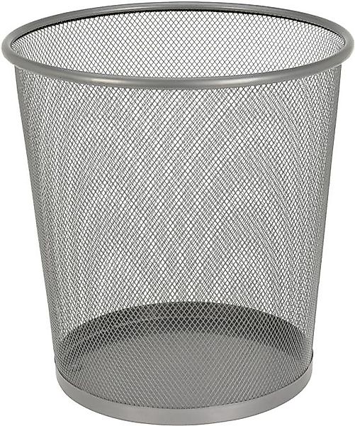 PAPIERKORB ca. 26,5 x 28 cm 1 Stück Metall Grau günstig online kaufen