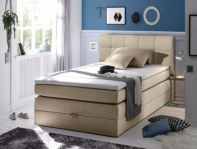 ED EXCITING DESIGN Boxspringliege (120 x 200 cm, New Bed 120x200 cm Inari 2 günstig online kaufen
