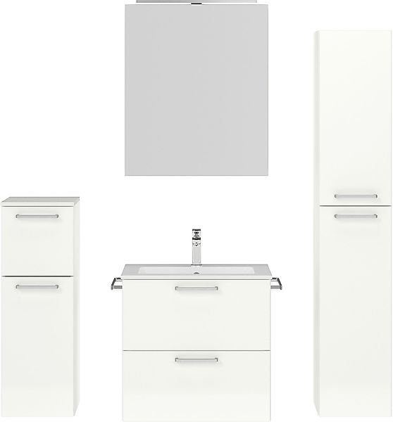 nobilia Badmöbel-Set "Tolvina" vormontiert, mit Soft-Close, 4 Stk. tlg. günstig online kaufen