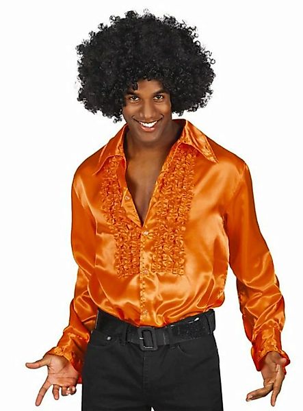 thetru T-Shirt Schlagerstar Rüschenhemd orange günstig online kaufen
