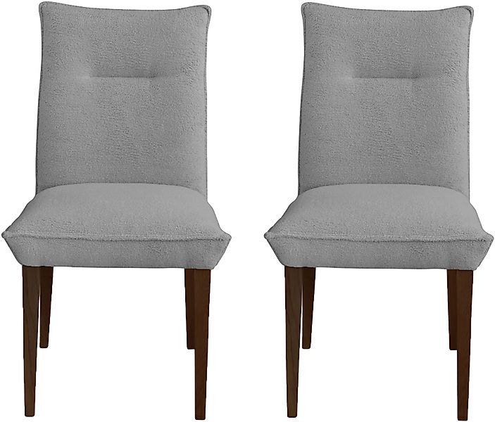 Home affaire 4-Fußstuhl »Atena« (Set) 2 Stk. Luxus-Microfaser Teddyoptik Ge günstig online kaufen