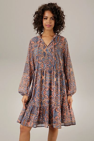 Aniston CASUAL Blusenkleid, mit phantasievollem Paisley-Muster bedruckt günstig online kaufen