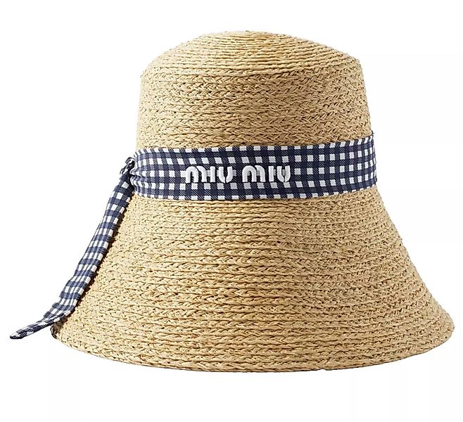 Miu Miu Fischerhut Gingham Fischerhut Hut günstig online kaufen