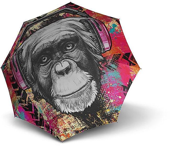 doppler Stockregenschirm "Modern Art Lang Automatik, Monkey" günstig online kaufen