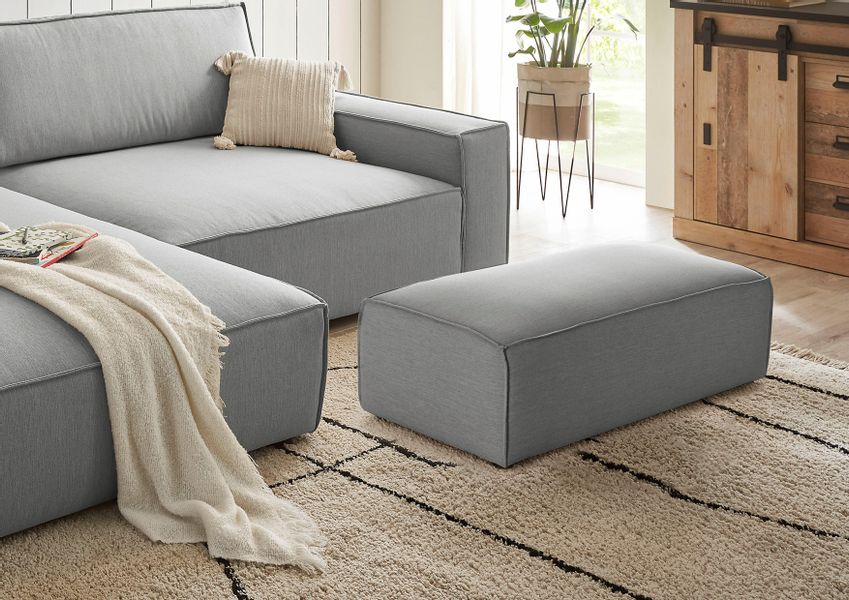 Home affaire Hocker "NEU: SHERWOOD XXL, Polsterhocker, Cord, Webstoff" rech günstig online kaufen