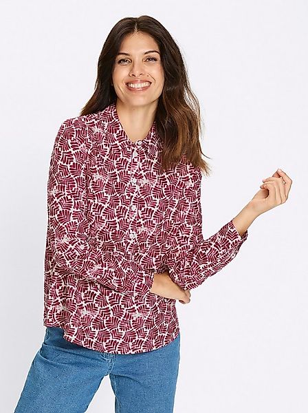 Sieh an! Klassische Bluse Langarm-Bluse . günstig online kaufen