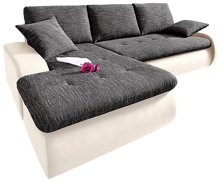 TRENDMANUFAKTUR Ecksofa Indie, modern und bequem, Materialmix, OTTOs Choice günstig online kaufen