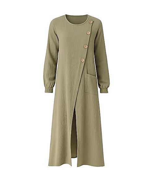 WENOR Longtunika Musselin mit Frontschlitz, Knopfdetail, günstig online kaufen