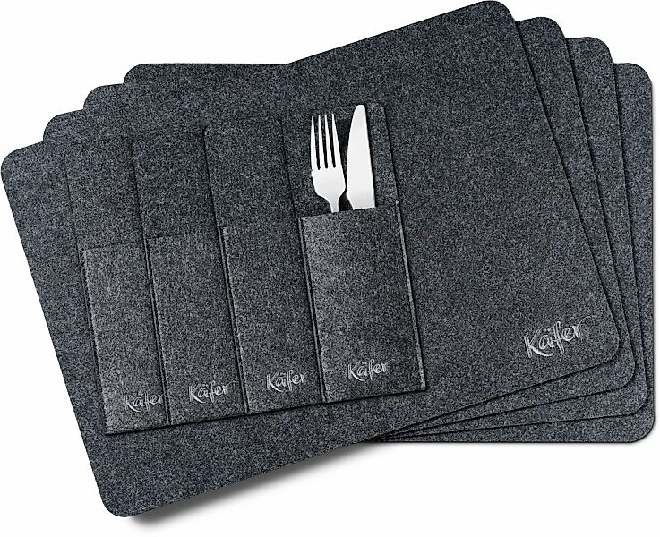 Käfer Platzset 12tlg. Set für 4 Pers., Platzdecken, Bestecktaschen, Unterse günstig online kaufen