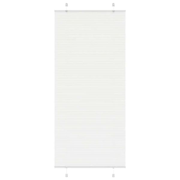 vidaXL Plissee Weiß 90x200 cm Stoffbreite 89,4 cm Polyester 4015515 günstig online kaufen