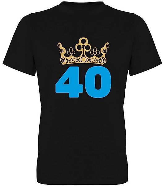 G-graphics T-Shirt 40 – mit Krone Herren T-Shirt, zum 40ten Geburtstag, mit günstig online kaufen