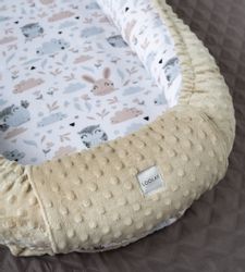 Loolay Baby-Reisebett HASE Beige Weiß/ MINKY günstig online kaufen