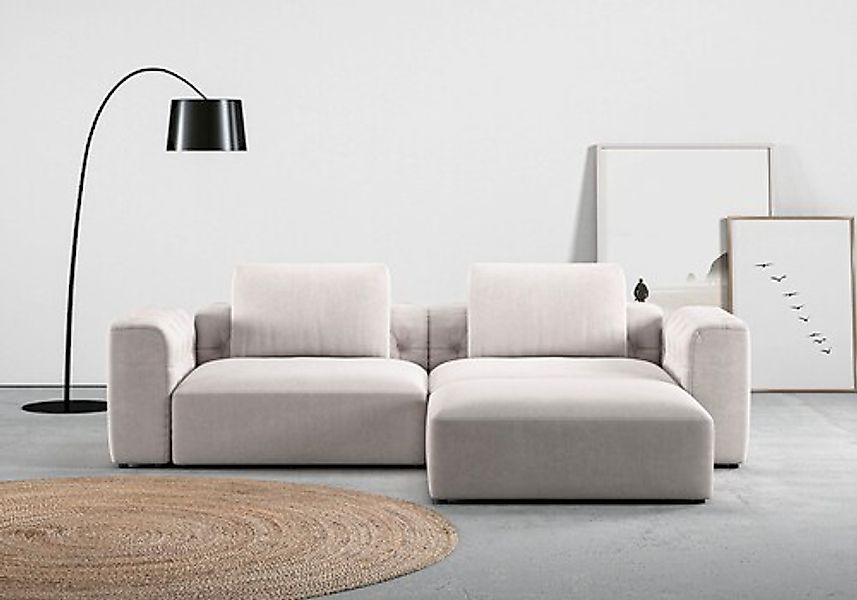 Home affaire Ecksofa »Cushid L-Form« Modulset, bestehend aus 3 Teilen günstig online kaufen
