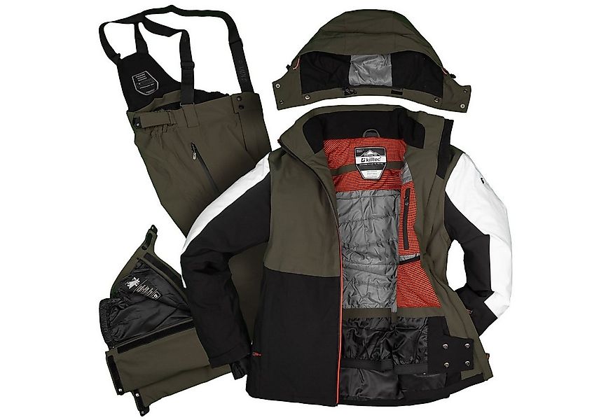 Killtec Skianzug Herren Skijacke Gr. S + Skihose Gr. S (grün/schwarz/weiß, günstig online kaufen