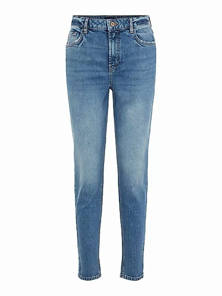PIECES Mom High Waist Jeans Damen Blau günstig online kaufen